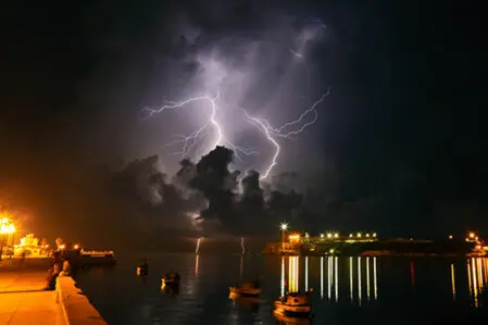 Blitz bei Gewitter in Kuba - Diavortrag